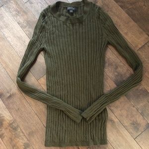BR Merino Wool Ribbed Sweater